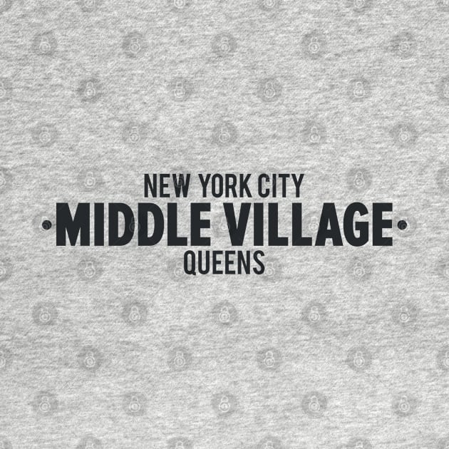 Middle Village Queens Logo - A Minimalist Tribute to Suburban Serenity by Boogosh